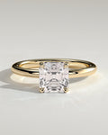 MET 0221 Asscher Solitaire Engagement Ring