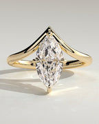 MET 0078 Marquise Solitaire Engagement Ring