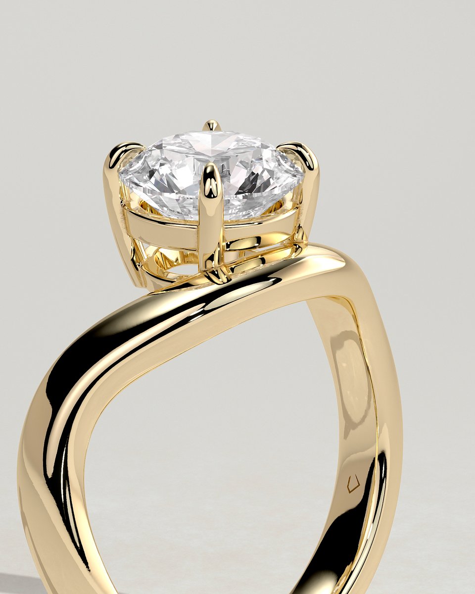 MET 0312 Round Solitaire Engagement Ring