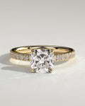 MET 0154 Cushion Solitaire Engagement Ring
