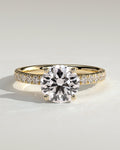 MET 0110 Round Solitaire Engagement Ring