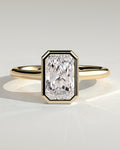 MET 0027 Radiant Solitaire Engagement Ring
