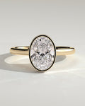 MET 0276 Oval Solitaire Engagement Ring