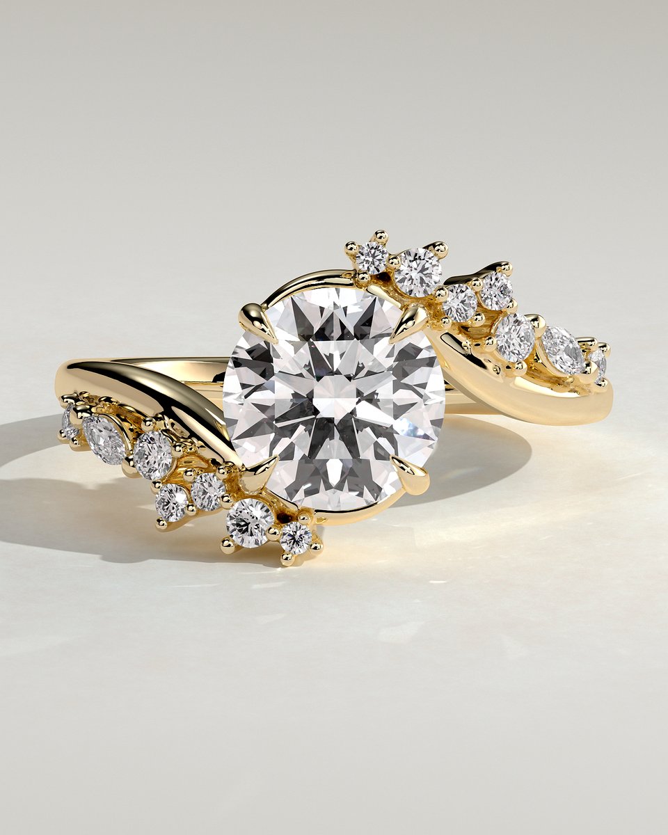 MET 0297 Round Solitaire Engagement Ring