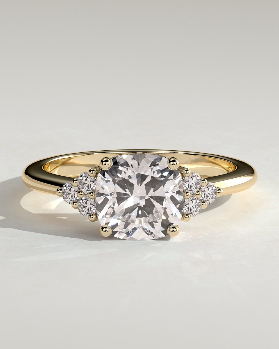 MET 0237 Cushion Solitaire Engagement Ring