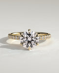 MET 0089 Round Solitaire Engagement Ring