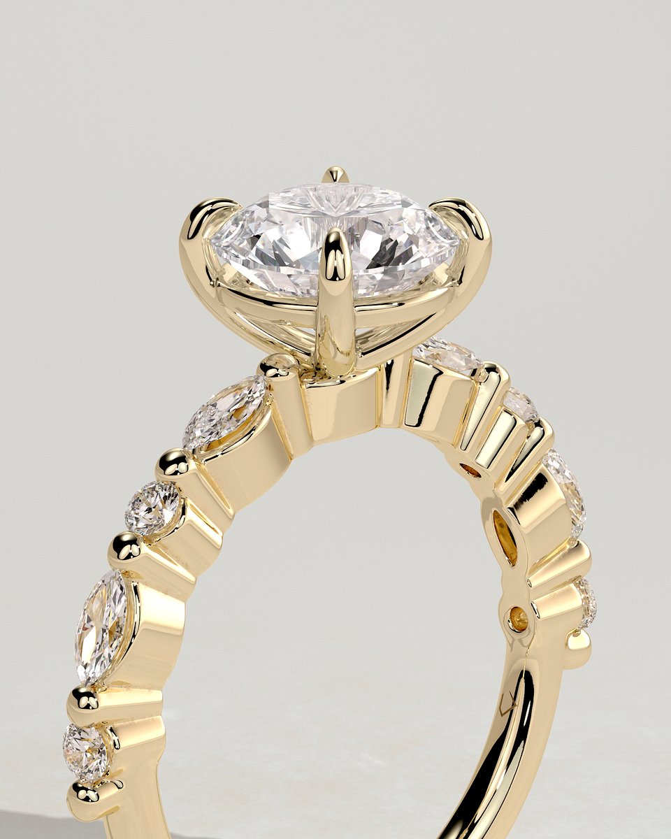 MET 0094 Round Solitaire Engagement Ring