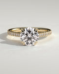 MET 0283 Round Solitaire Engagement Ring