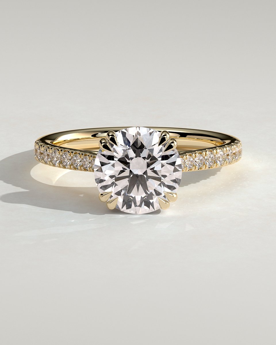 MET 0283 Round Solitaire Engagement Ring