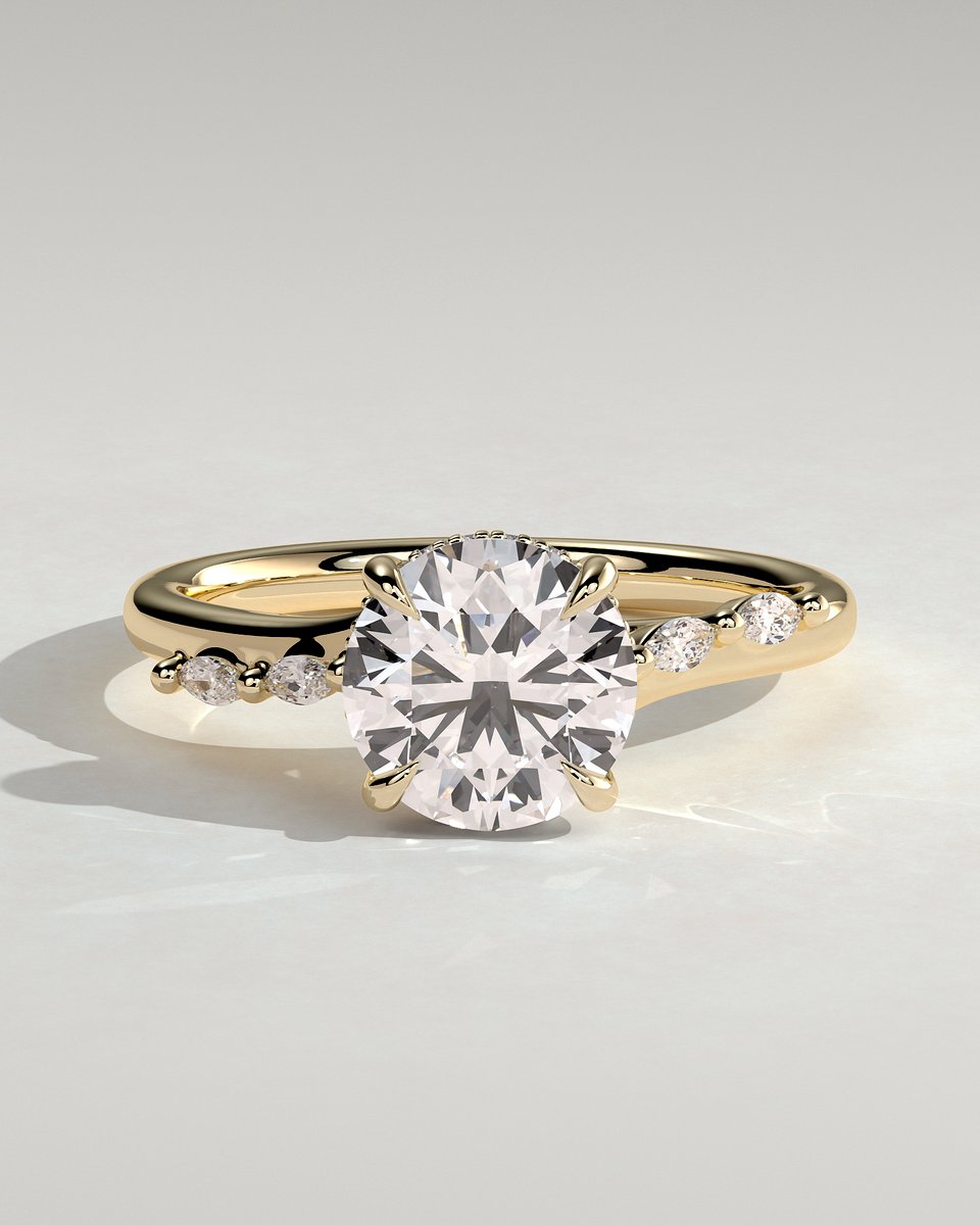 MET 0305 Round Solitaire Engagement Ring
