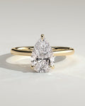 MET 0335 Pear Solitaire Engagement Ring