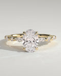MET 0036 Oval Solitaire Engagement Ring