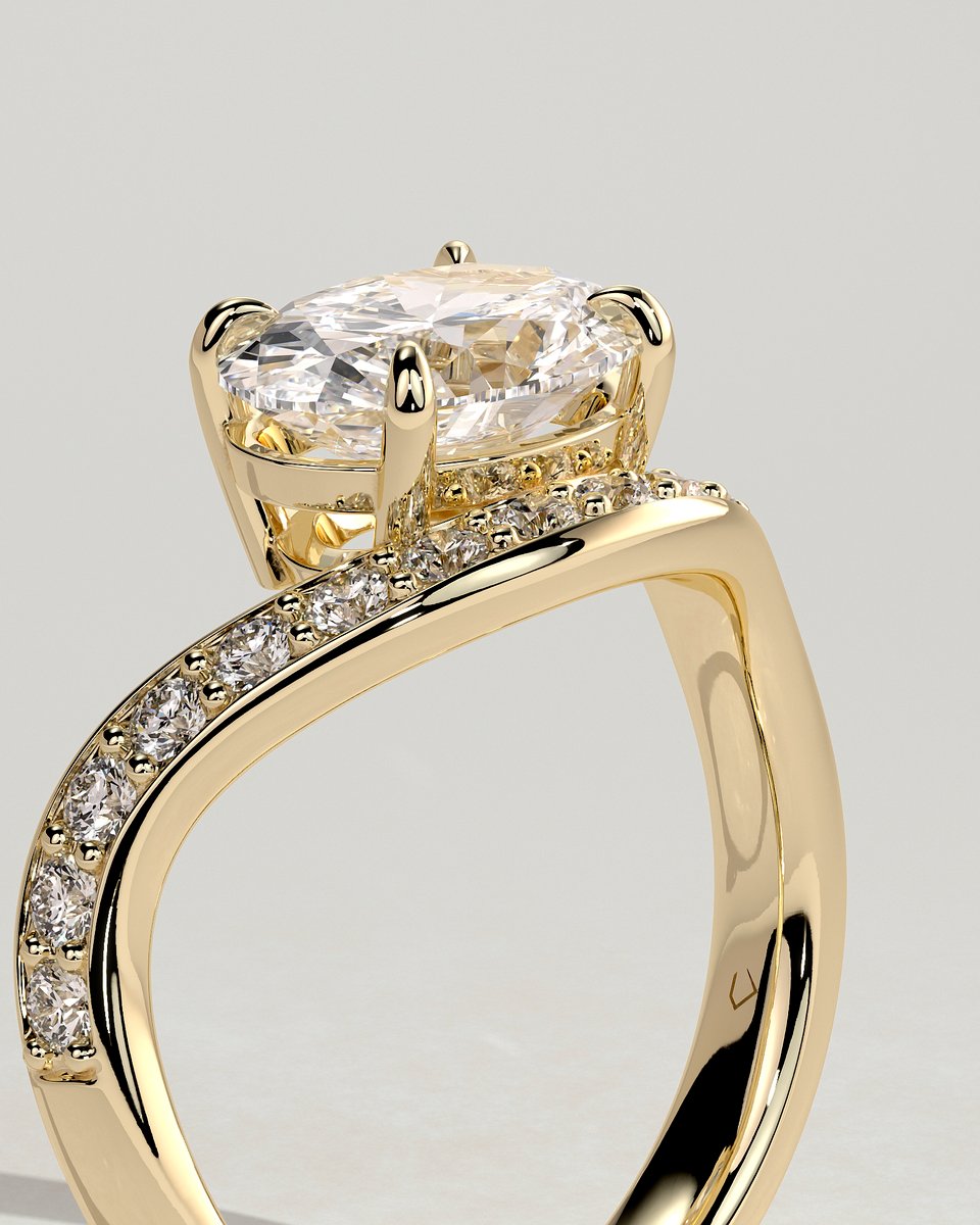 MET 0303 Oval Solitaire Engagement Ring