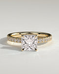 MET 0214 Princess Solitaire Engagement Ring