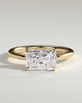 MET 0203 Radiant Solitaire Engagement Ring
