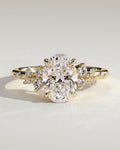 MET 0003 Oval Solitaire Engagement Ring