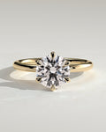 MET 0017 Round Solitaire Engagement Ring