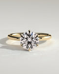 MET 0060 Round Solitaire Engagement Ring