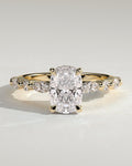 MET 0082 Elongated Cushion Solitaire Engagement Ring