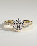 MET 0145 Round Solitaire Engagement Ring