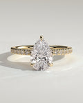 MET 0352 Pear Solitaire Engagement Ring