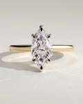 MET 0069 Marquise Solitaire Engagement Ring