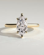 MET 0069 Marquise Solitaire Engagement Ring