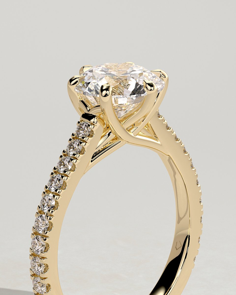 MET 0145 Round Solitaire Engagement Ring
