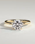 MET 0284 Round Solitaire Engagement Ring