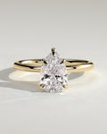 MET 0206 Pear Solitaire Engagement Ring