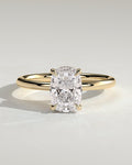 MET 0328 Elongated Cushion Solitaire Engagement Ring