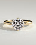 MET 0155 Round Solitaire Engagement Ring