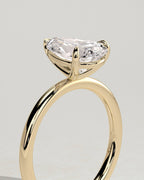 MET 0020 Pear Solitaire Engagement Ring