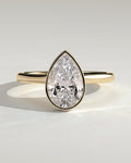 MET 0329 Pear Solitaire Engagement Ring