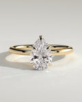 MET 0057 Pear Solitaire Engagement Ring