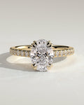 MET 0249 Oval Solitaire Engagement Ring