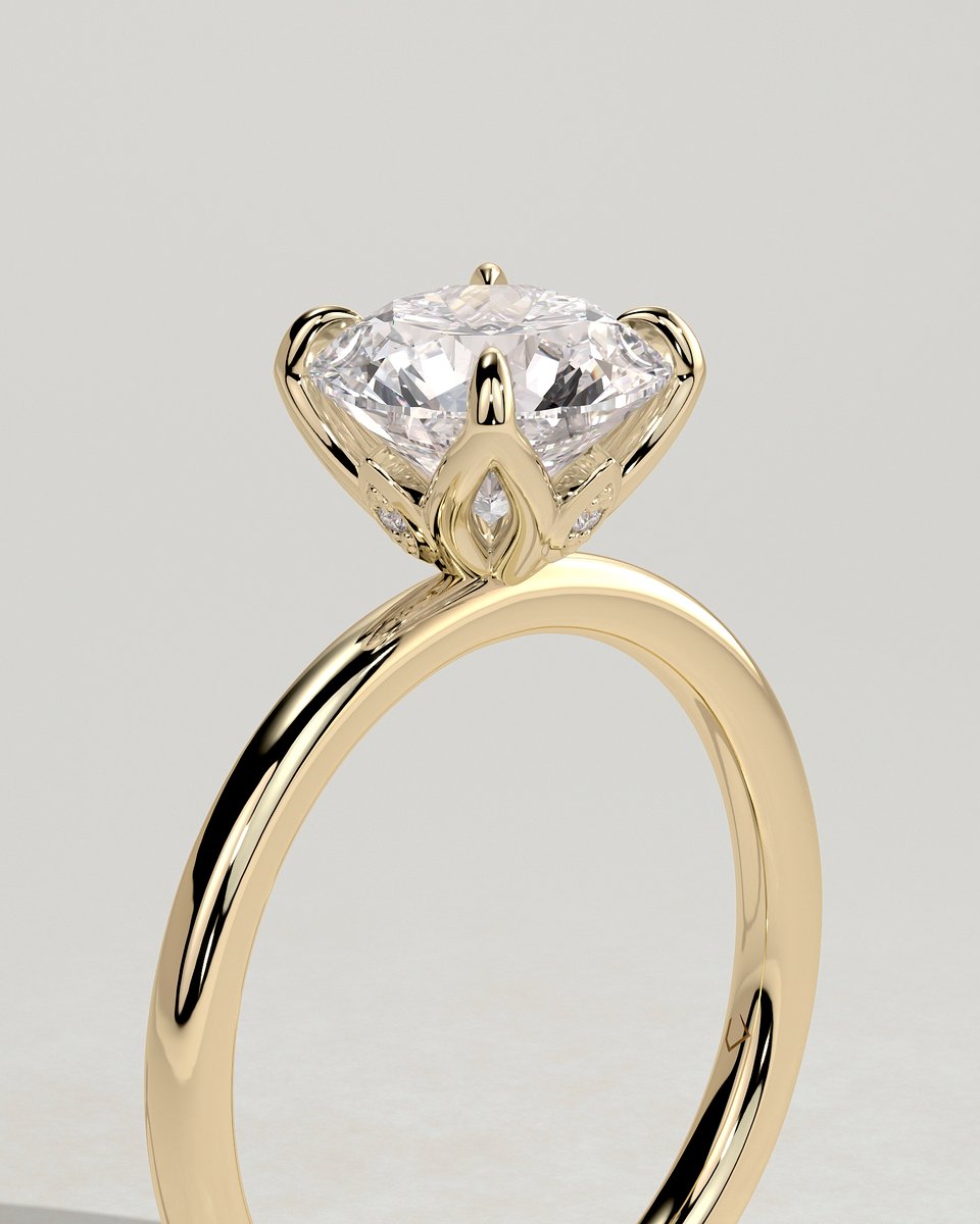 MET 0313 Round Solitaire Engagement Ring