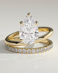 MET 0204 Pear Solitaire Engagement Ring