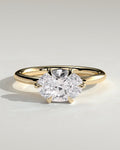 MET 0207 Oval Solitaire Engagement Ring