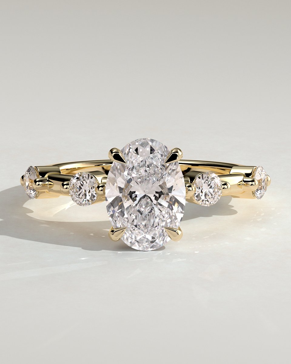 MET 0212 Oval Solitaire Engagement Ring