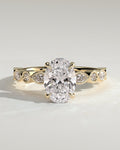 MET 0166 Oval Solitaire Engagement Ring