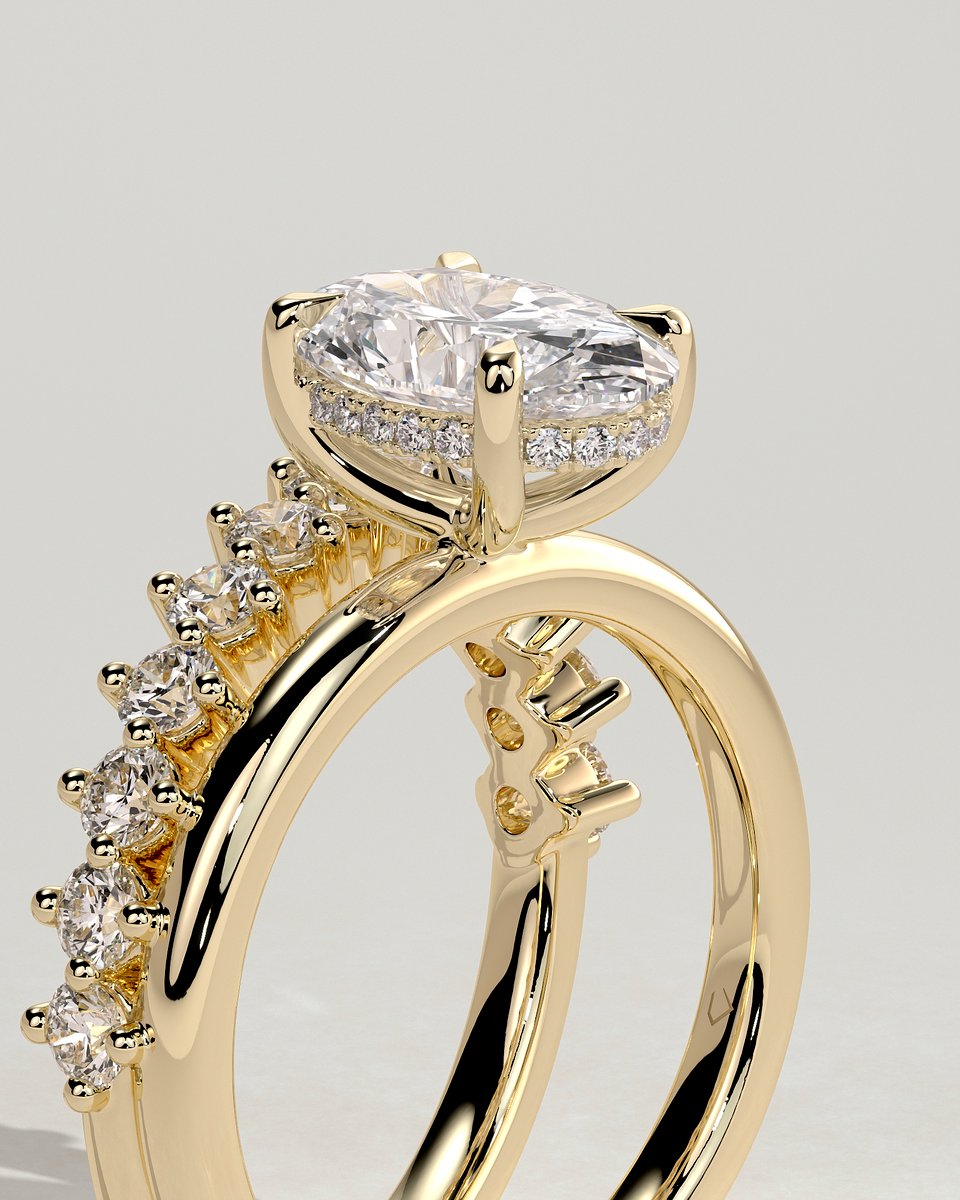 MET 0137 Oval Solitaire Engagement Ring