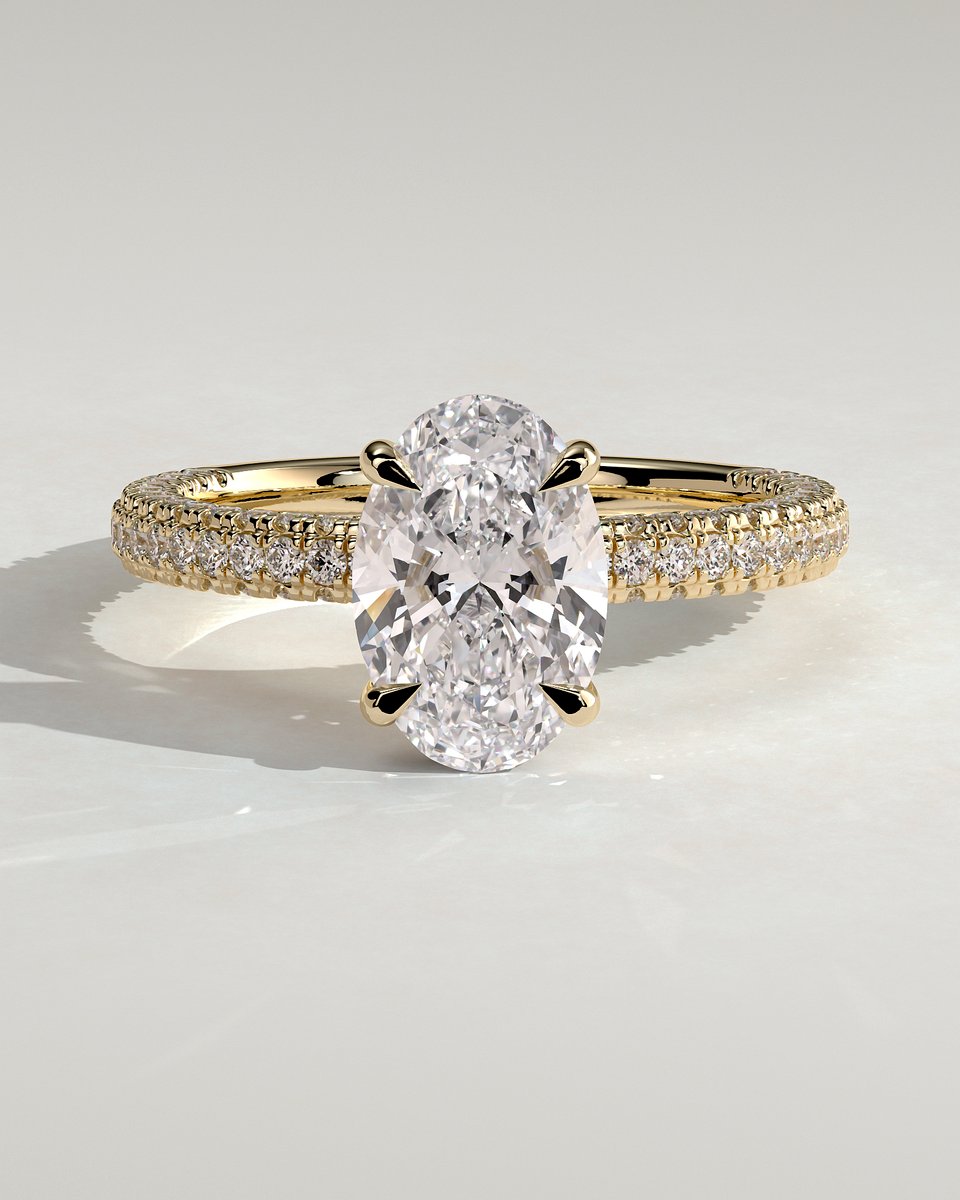 MET 0246 Oval Solitaire Engagement Ring