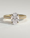 MET 0246 Oval Solitaire Engagement Ring