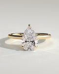 MET 0333 Pear Solitaire Engagement Ring