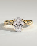 MET 0035 Oval Solitaire Engagement Ring