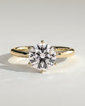 MET 0087 Round Solitaire Engagement Ring