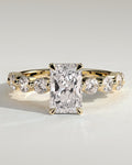 MET 0229 Radiant Solitaire Engagement Ring