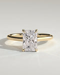 MET 0132 Radiant Solitaire Engagement Ring