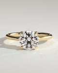 MET 0274 Round Solitaire Engagement Ring